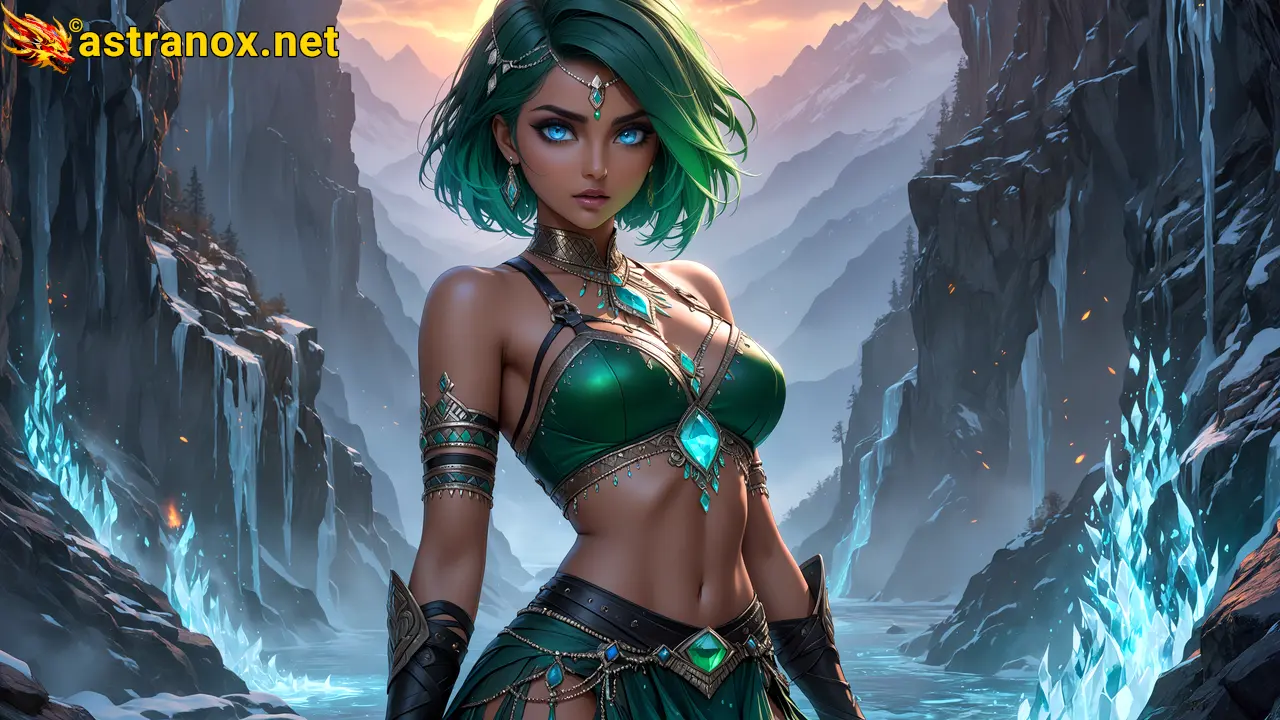 Amazing Young Female at - Download Free 4K Wallpaper Fantasy wallpaper with Eyes and Hair.