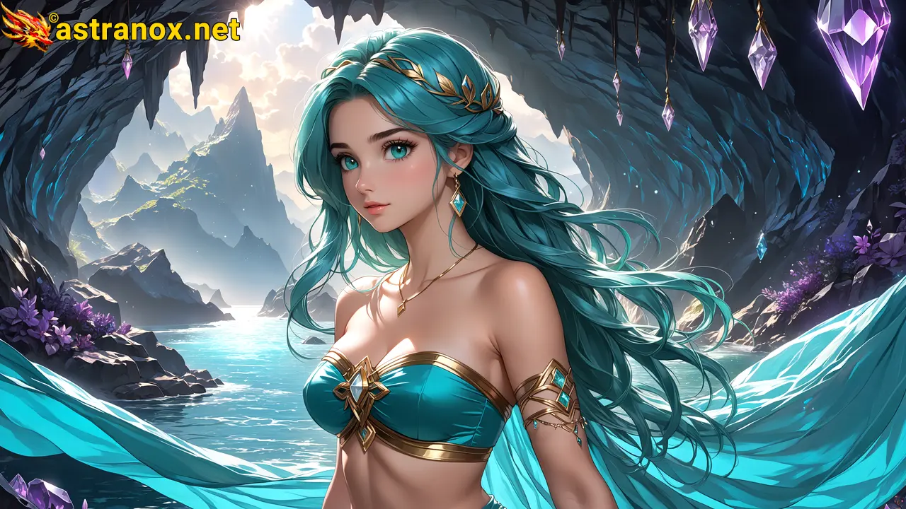 Amazing Young Female at - Download Free 4K Wallpaper Fantasy wallpaper with Eyes and Hair.