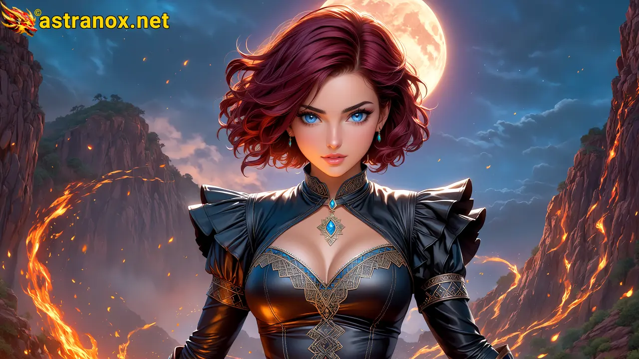 Amazing Young Female at - Download Free 4K Wallpaper Fantasy wallpaper with Eyes and Hair.
