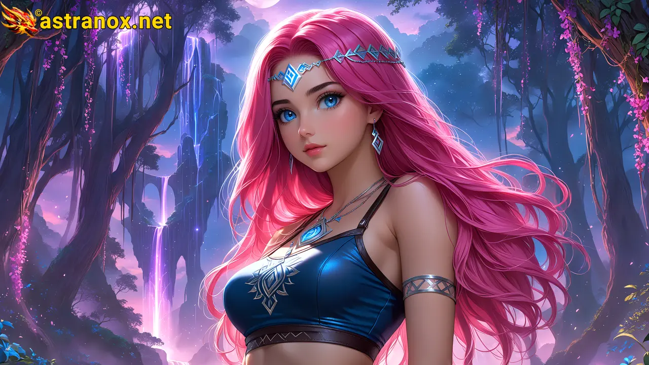 Amazing Young Female at - Download Free 4K Wallpaper Fantasy wallpaper with Eyes and Hair.